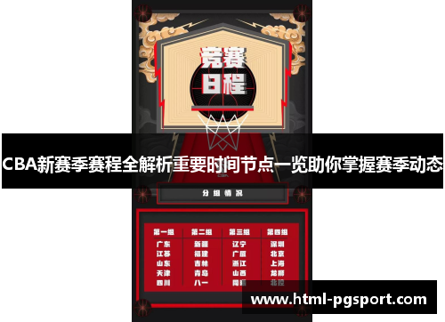 CBA新赛季赛程全解析重要时间节点一览助你掌握赛季动态